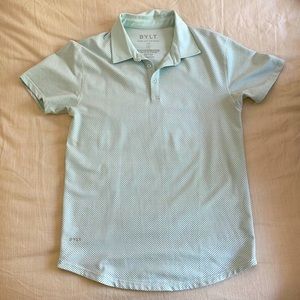 BYLT LUX Microdot Polo Seabreeze/Charcoal